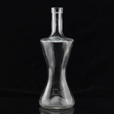 Industrial 700ml Glass Bottle for Beverage Industry in Thumb Shape