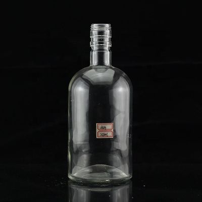 Industrial 700ml Glass Bottle for Beverage Industry in Thumb Shape