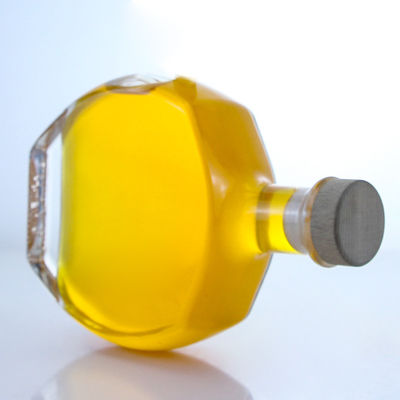 Customized Logo Glass Collar Spirit Bottle for Whisky Vodka Tequila Gin Rum supplied