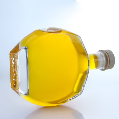 Customized Logo Glass Collar Spirit Bottle for Whisky Vodka Tequila Gin Rum supplied