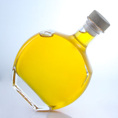 Customized Logo Glass Collar Spirit Bottle for Whisky Vodka Tequila Gin Rum supplied
