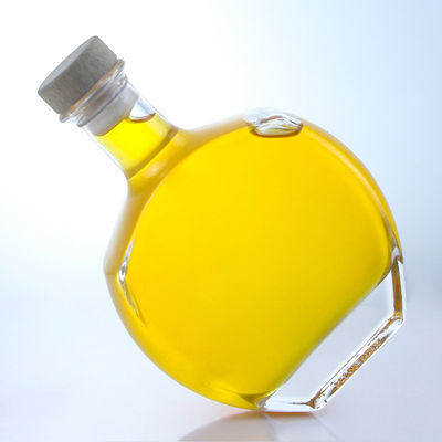Customized Logo Glass Collar Spirit Bottle for Whisky Vodka Tequila Gin Rum supplied