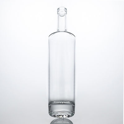 Custom Shape Long Neck Glass Liquor Bottle for Gin Rum Vodka