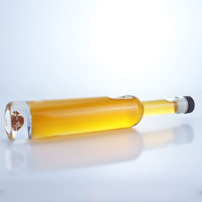 Whisky Vodka Tequila Gin Rum Ice Wine Glass Bottle with Cork and Customized Logo Made