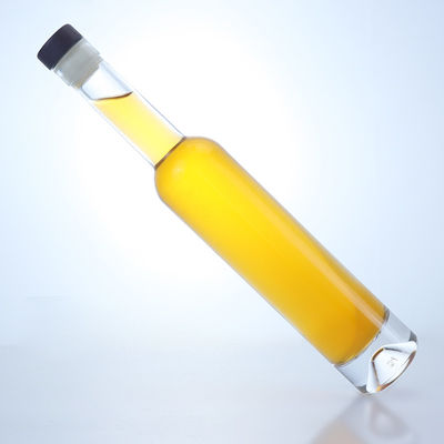 Whisky Vodka Tequila Gin Rum Ice Wine Glass Bottle with Cork and Customized Logo Made