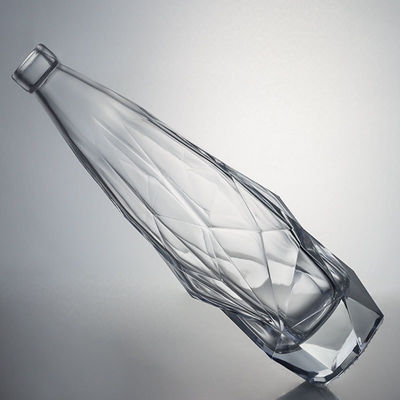 Beverage Industry Engraved Glass Liquor Bottle with Cork Stopper Elegant and Durable