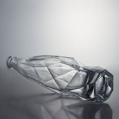 Beverage Industry Engraved Glass Liquor Bottle with Cork Stopper Elegant and Durable
