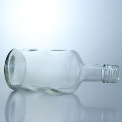 Custom Cap Long Neck Glass Liquor Bottle for Screw Top Gin Vodka Brandy Custom Shape