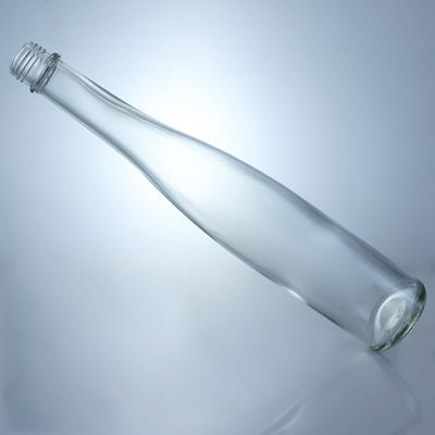 Beverage Container Tall and Thin Super Flint Glass Bottle with Screw Top