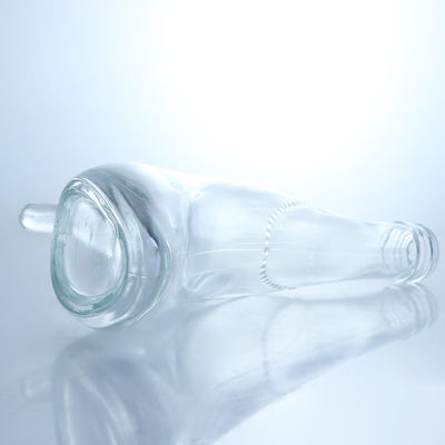 Custom Cap Glass Liquor Bottle for Gin Rum Vodka High Heels Shape Body Material Glass