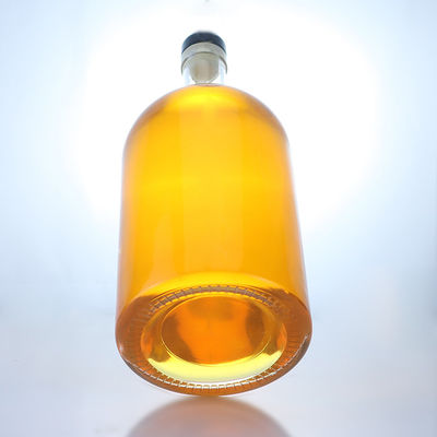 Customized Logo Large Capacity Screw Cap Spirit Glass Bottle for Whisky Vodka Tequila Gin Rum