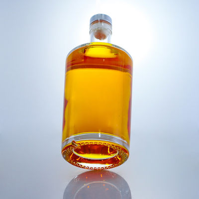 Popular Shape Super Flint Glass Liquor Bottle for Vodka Whisky Rum Tequila Gin Made