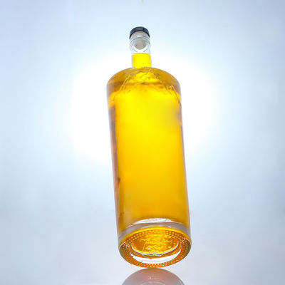 Food Grade 750ml Glass Bottle for Rum Vodka Whisky Tequila Gin Super Flint Material