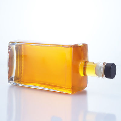 750ml Glass Bottle for Gin Rum Brandy Custom Shape and Cork Stopper Base Material Glass