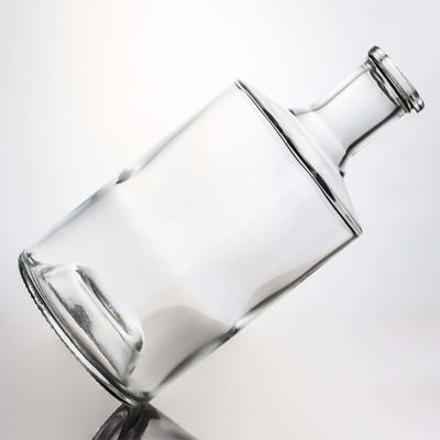 Industrial Liquor 750ml Special Bottom Glass Bottle with Cork Stopper