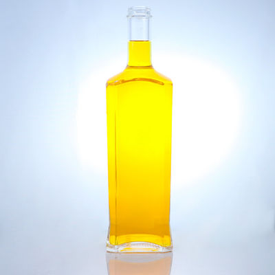 Made Clear or Customized Collar Material Glass Bottle for Rum Vodka Whisky Tequila Gin