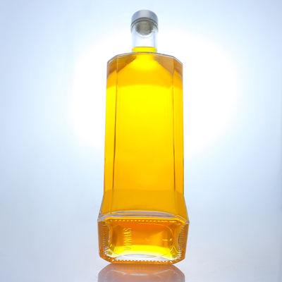Made Clear or Customized Collar Material Glass Bottle for Rum Vodka Whisky Tequila Gin