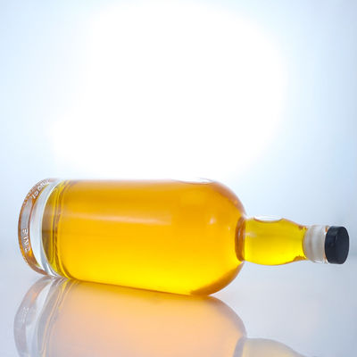 Industrial Liquor Super Flint Glass Bottle with Cork Customize Your Drink