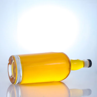 Industrial Liquor Super Flint Glass Bottle with Cork Customize Your Drink