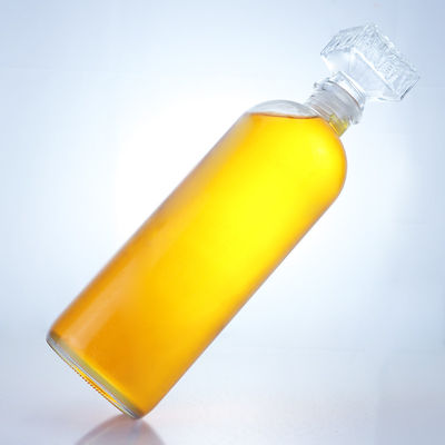 Cork Cap Type Round Shape Glass Bottle for Rum Vodka Whisky Tequila Gin Made
