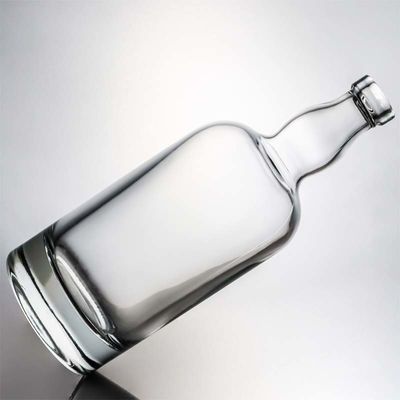 Clear Glass Vodka Whiskey Rum Bottles 750ml With T Cork Heavy Base Empty for Your Needs