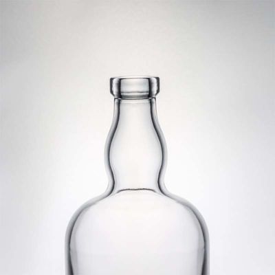 Clear Glass Vodka Whiskey Rum Bottles 750ml With T Cork Heavy Base Empty for Your Needs
