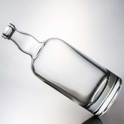 Clear Glass Vodka Whiskey Rum Bottles 750ml With T Cork Heavy Base Empty for Your Needs