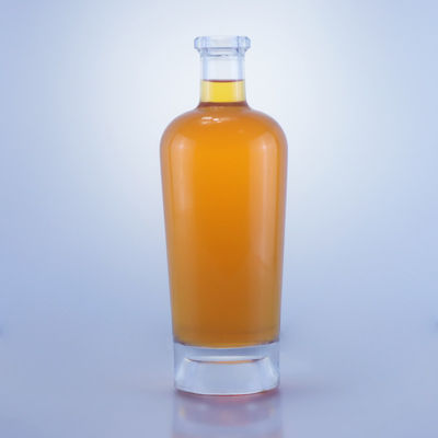 750ml Glass Liquor Bottle with Cork Stopper and Custom Cap Body Material Glass
