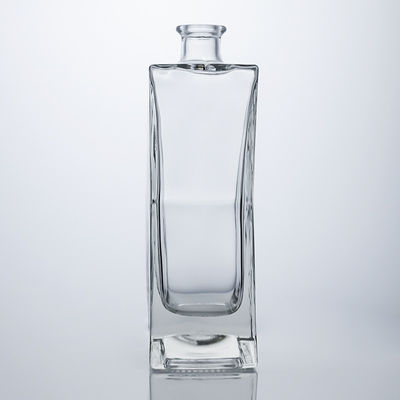 Unique Shape Glass Bottle for Rum Gin Vodka Cork Stopper Included