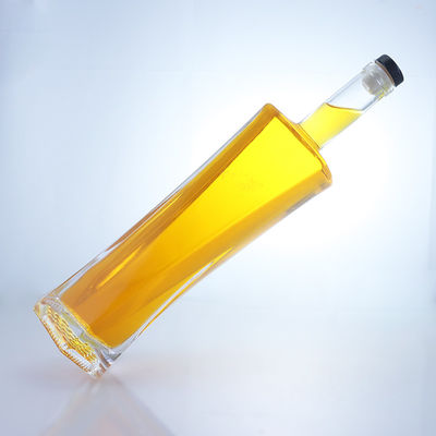 750ml Hexagonal Super Flint Material Cork Sealing Type Glass Bottle for Liquor