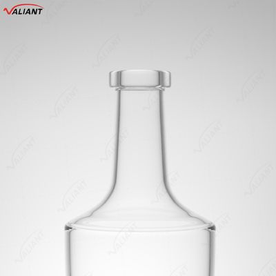 Whiskey Vodka Tequila Brandy Gin Rum Glass Bottle with Cork 750ml Custom Shape