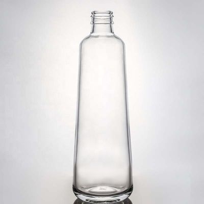 Glass Collar Vodka Whisky Gin Rum Bottle 375 ml 500 ml 700 ml 750 ml 1000 ml with T Cork