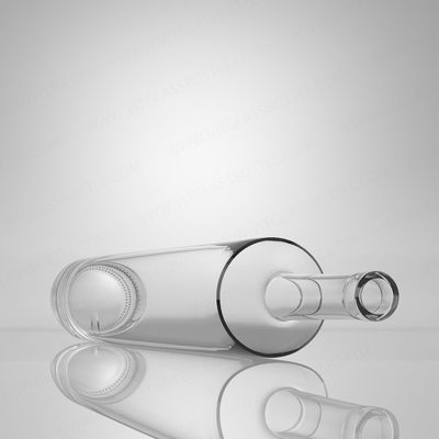 Customized Logo Glass Bottle for Rum Vodka Whisky Tequila Gin 750ml Super Flint Glass