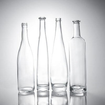Glass Liquor Bottle with Cork Stopper Body Material Glass Customized Round Shape