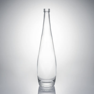 Glass Liquor Bottle with Cork Stopper Body Material Glass Customized Round Shape