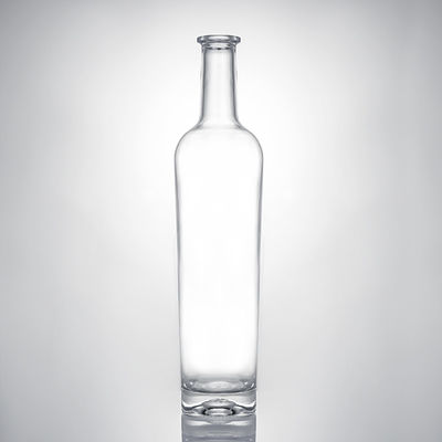 Glass Liquor Bottle with Cork Stopper Body Material Glass Customized Round Shape