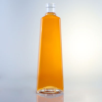 Rum Vodka Whisky Tequila Gin Glass Bottle with Lid Made of Super Flint Material