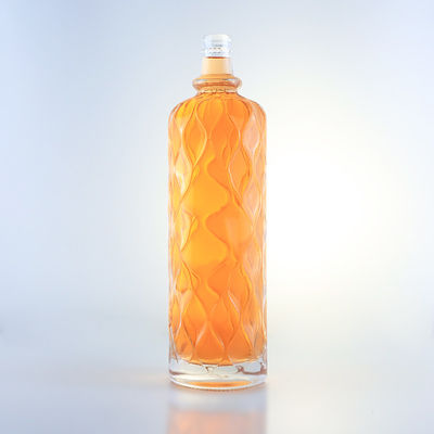 Super Flint Glass Personalized Design Rum Vodka Whisky Tequila Gin Bottle with Lid