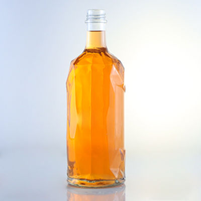 Super Flint Glass Personalized Design Rum Vodka Whisky Tequila Gin Bottle with Lid