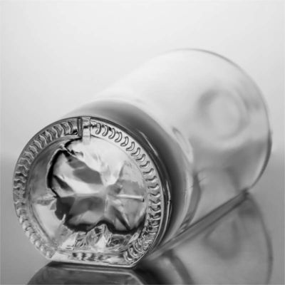 Glass Liquor Bottle for Whisky Gin Rum Vodka 500ml Capacity and Cork Stopper Included