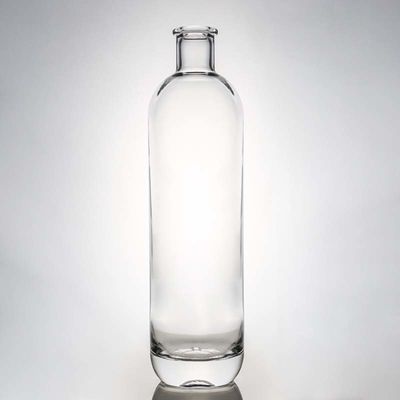 Glass Collar Sealing Type Cork Top 1000ml Liquor Bottle for Whisky Vodka Tequila