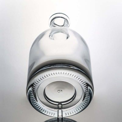 Custom Shape 500ml 700ml 750ml Round Liquor Glass Bottle with Cork Stopper Industrial