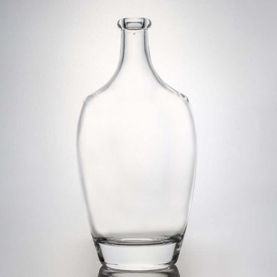 Glass Material Customizable Capacity and Shape Rum Vodka Whisky Tequila Gin Bottle with Lid