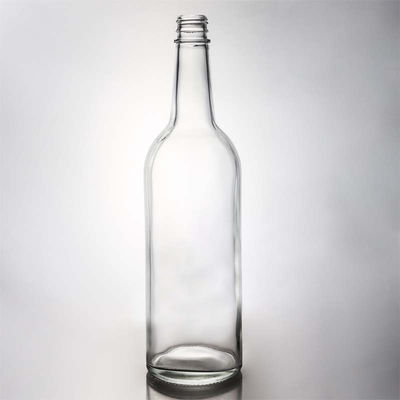 Customizable Capacity and Shape Screw Cap Glass Bottle for Rum Vodka Whisky Tequila Gin