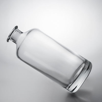 Glass Collar Wholesales High Flint Gin Rum Champagne Whisky Brandy Bottle with Cork