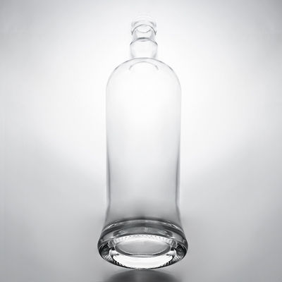 Unique Sealing Type Cork 750ml High Flint Glass Bottle for Gin Rum Champagne Brandy Whisky