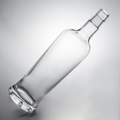 Unique Sealing Type Cork 750ml High Flint Glass Bottle for Gin Rum Champagne Brandy Whisky