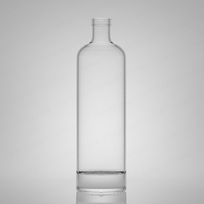 Body Material Glass 750ml Super Flint Rum Vodka Whisky Tequila Gin Bottle with Cork