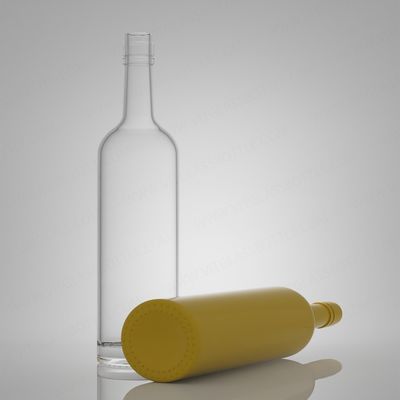 Super Flint Rum Vodka Whisky Tequila Gin Glass Bottle with Ropp Cap 750ml 620g Industrial Liquor