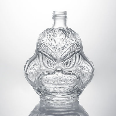 Industrial Liquor Screw Top Glass Bottle for Whisky Vodka Rum